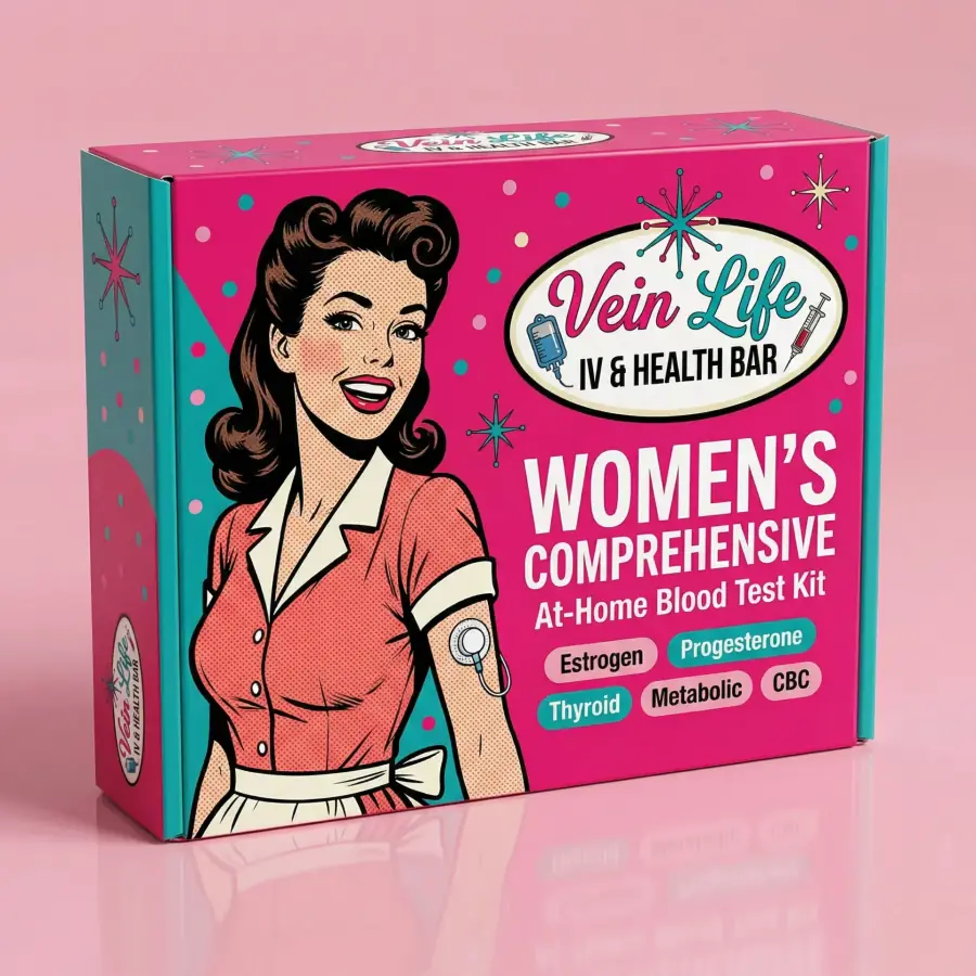 At-home hormone blood test kit for HRT monitoring