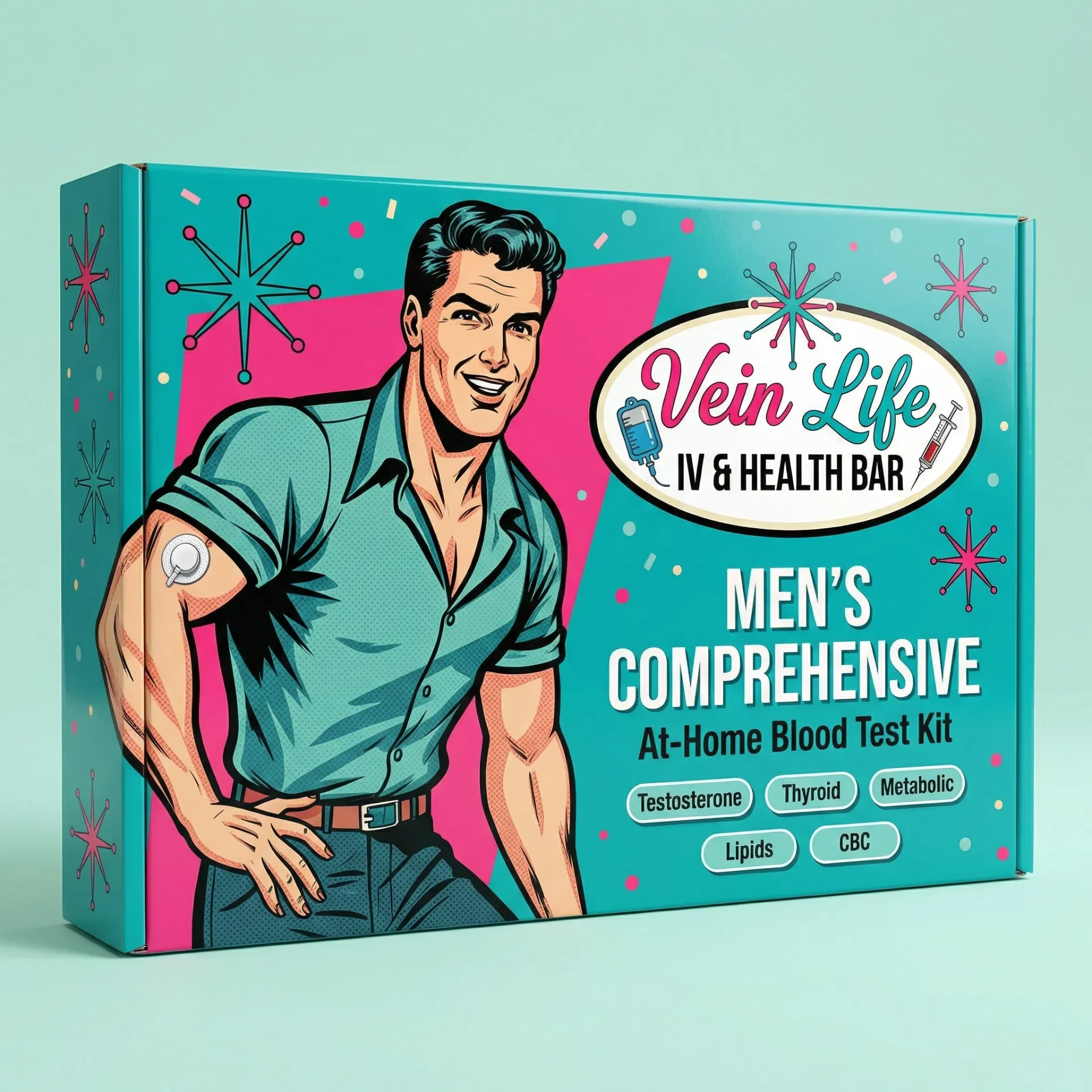 Men's Comprehensive At-Home Blood Test Kit